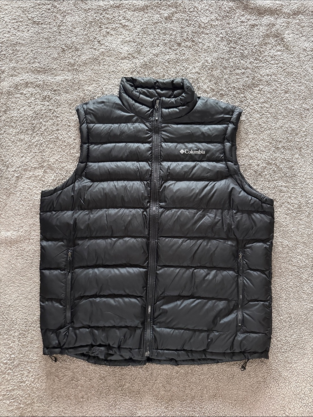 Columbia Black Quilted Men's Packable Down Vest